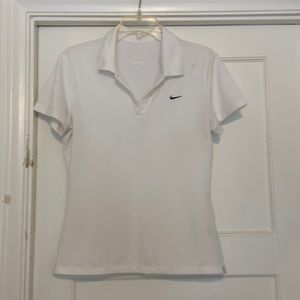 M Dry-Fit white polo